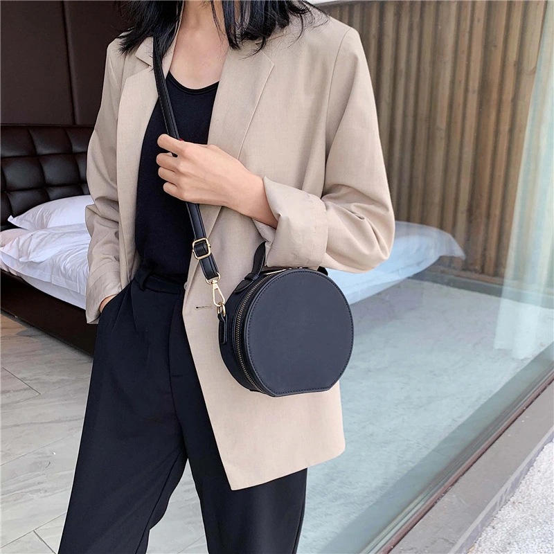 Frosted retro small round bag