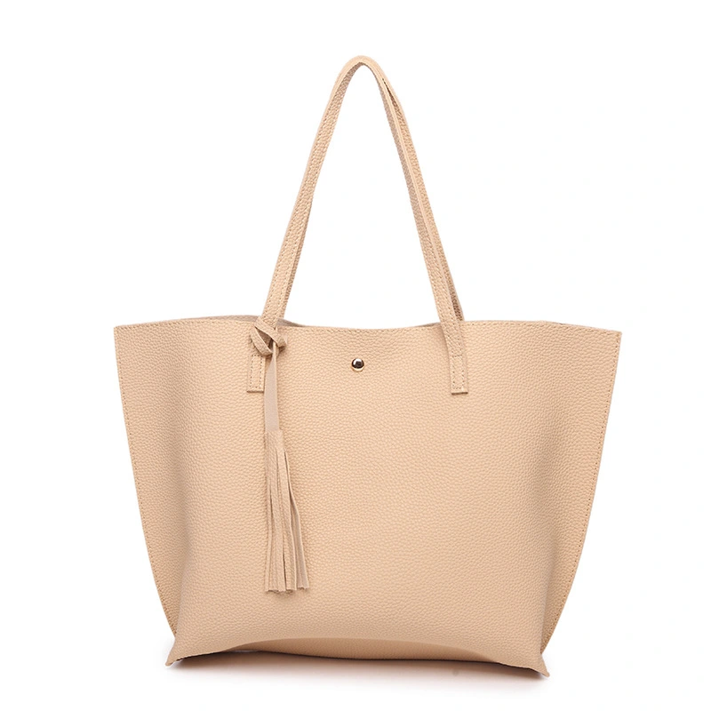 New Korean Tassel Handbag Shoulder Bag Handbag Bag Lady PU Large Capacity One Generation