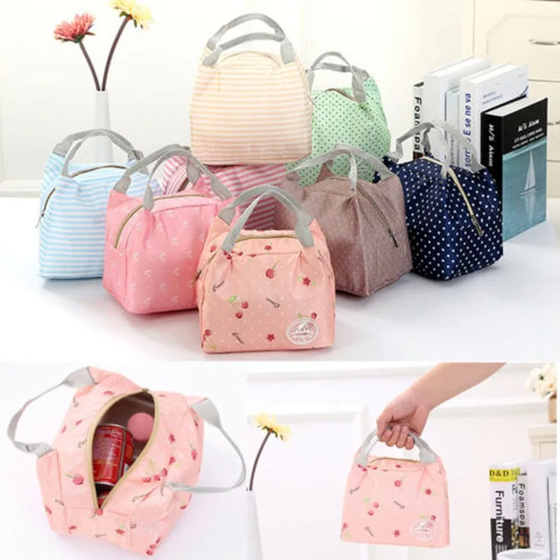 Peach skin lunch bag
