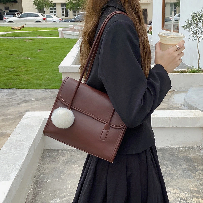 Vintage female briefcase shoulder bag underarm bag