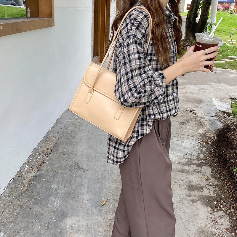 Vintage female briefcase shoulder bag underarm bag