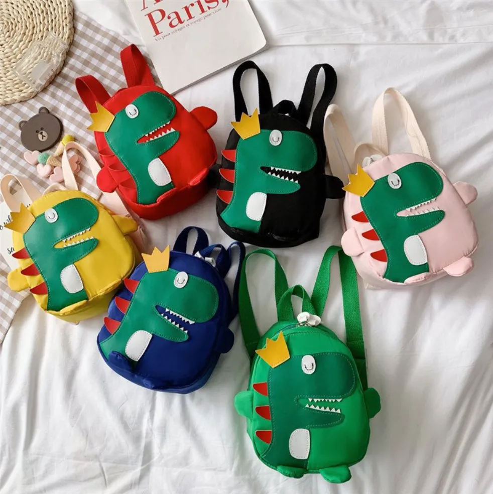 Happy Crown Dinosaur School Bag Backpack
