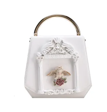  New Women's Bag Retro Baroque Angel Bag Pearl Chain Bag