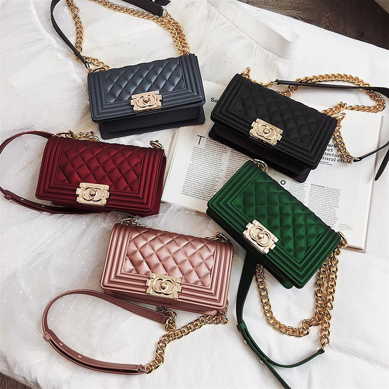 One-shoulder crossbody fashion chain bag