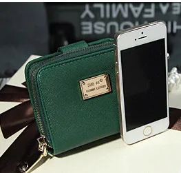 Women's Short Wallet Women's Korean Zip Twist Wallet Cross Cross Wallet Wallet