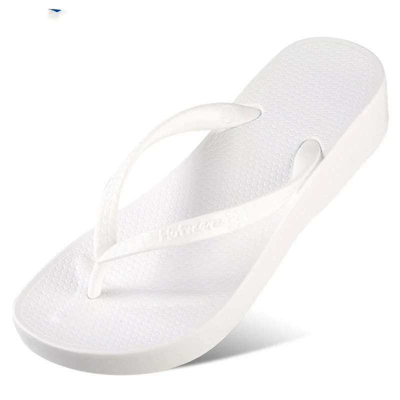Thick-Soled Seaside Beach Shoes Simple High-Heeled Sandals And Slippers