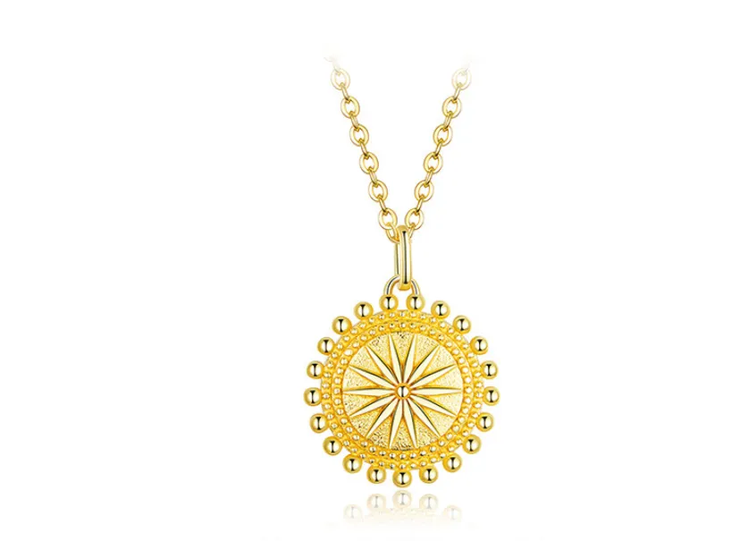 Ladies awn star s925 silver necklace