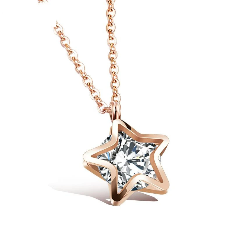 Star diamond necklace