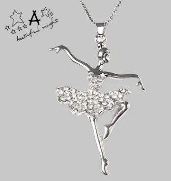 Angel short clavicle chain Japanese and Korean necklace ballet girl accessories