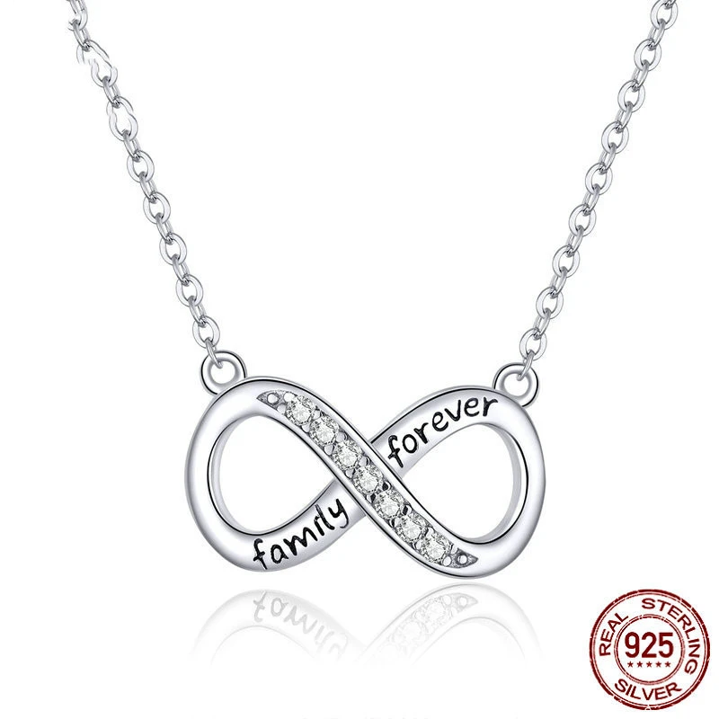 Eight-character 925 sterling silver necklace