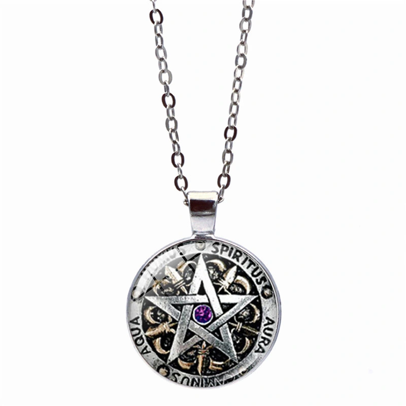 Pentagram Gem Necklace