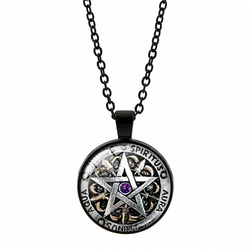 Pentagram Gem Necklace