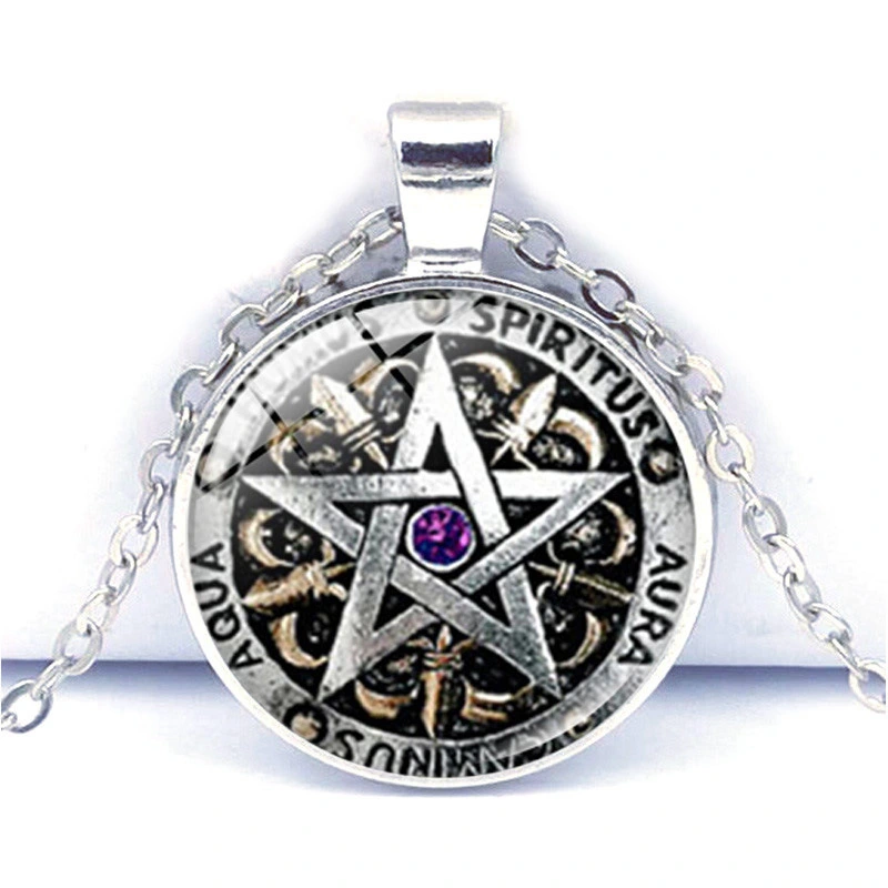 Pentagram Gem Necklace