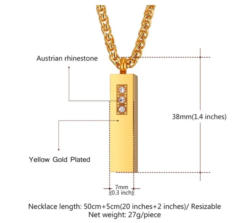 Cylindrical aroma necklace