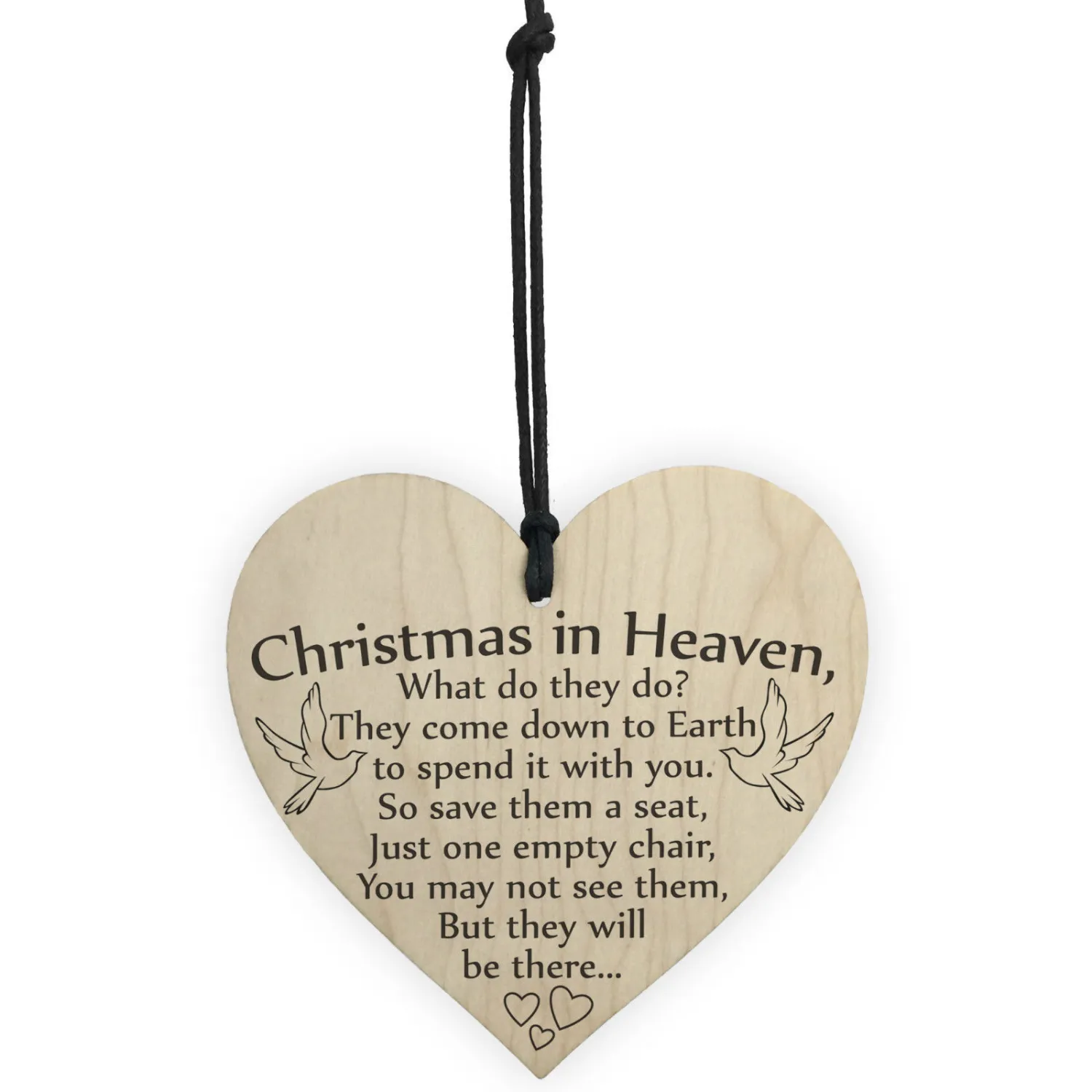 Love 8th wooden crafts heart-shaped wood piece home Christmas tree decorations small pendant