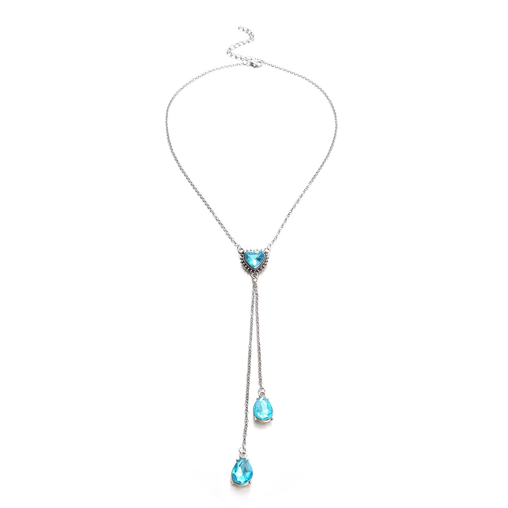 blue Water drop necklace