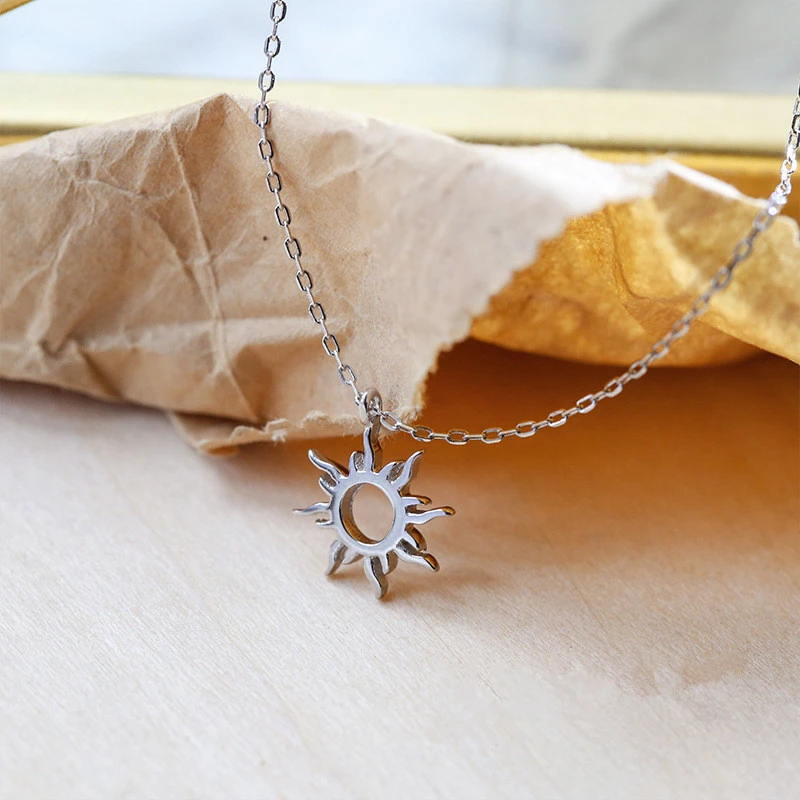 Hollow Sun Necklace Pendant