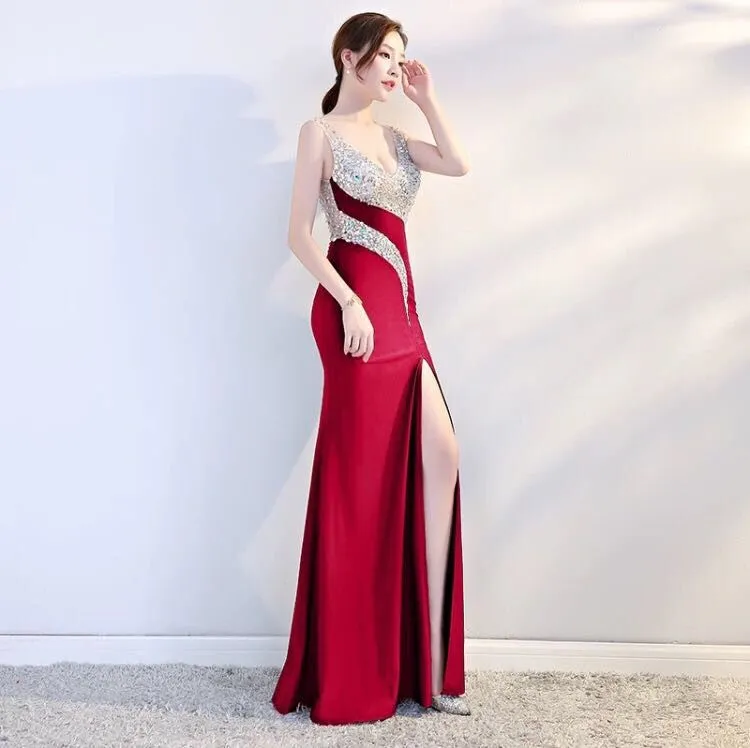 Evening dress female dress banquet