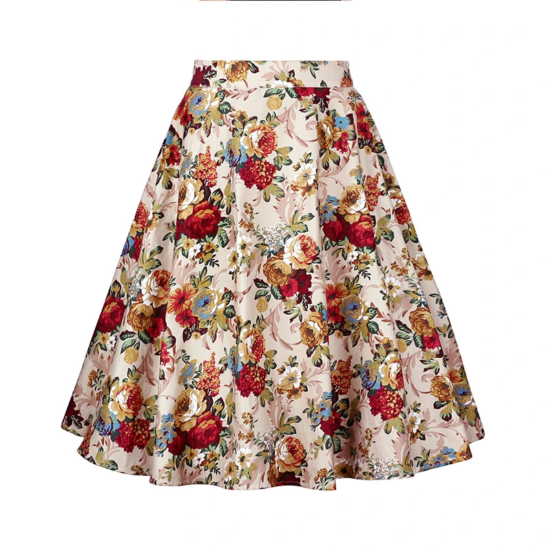 Printed large skirt skirt