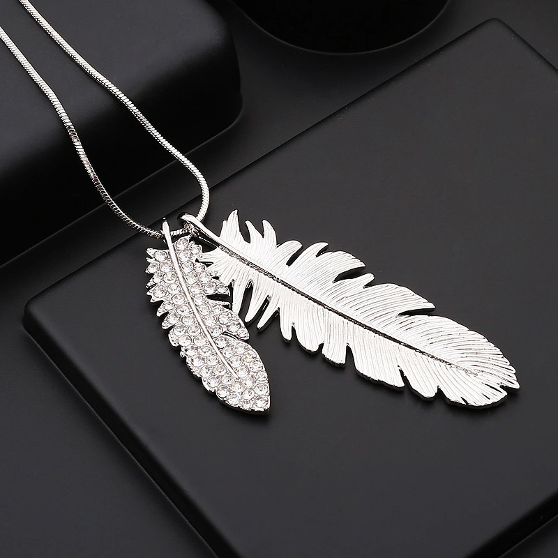 Feather sweater chain