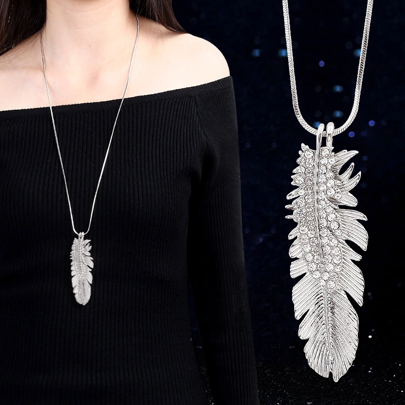 Feather sweater chain