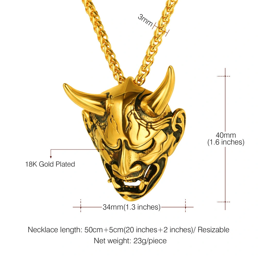 Vintage Titanium Demon Necklace