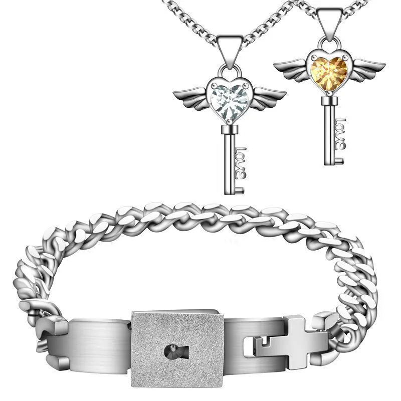 Titanium steel couple Bracelet
