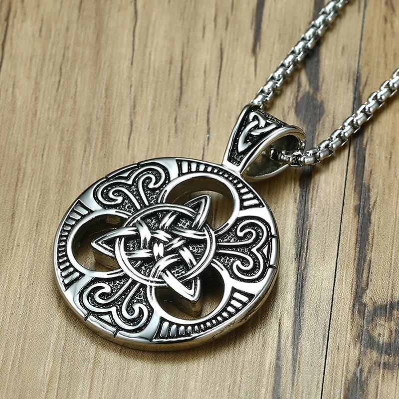Vintage male concentric knot necklace