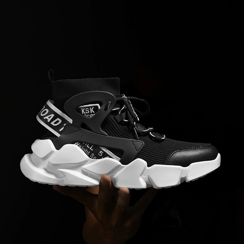 Men's Shoes Flying High-top Casual Old Shoes