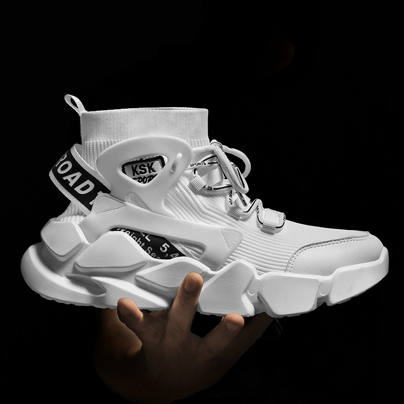 Men's Shoes Flying High-top Casual Old Shoes