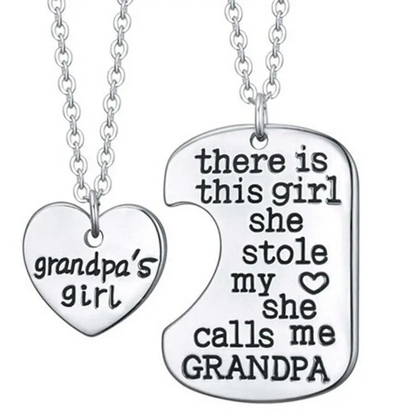 2 PIECE GRANDPA'S GIRL NECKLACE