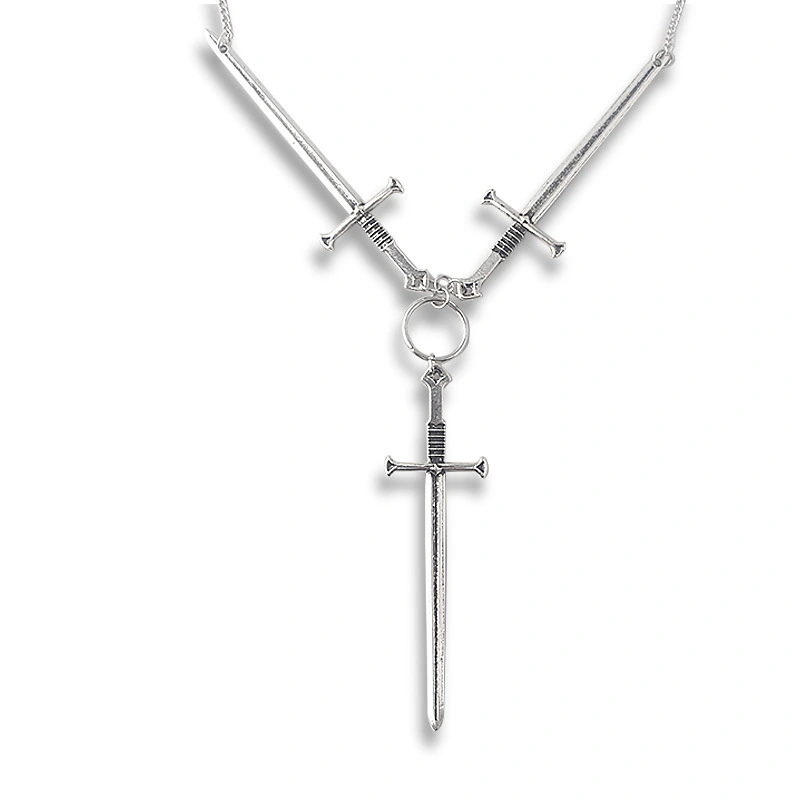 Three sword necklace