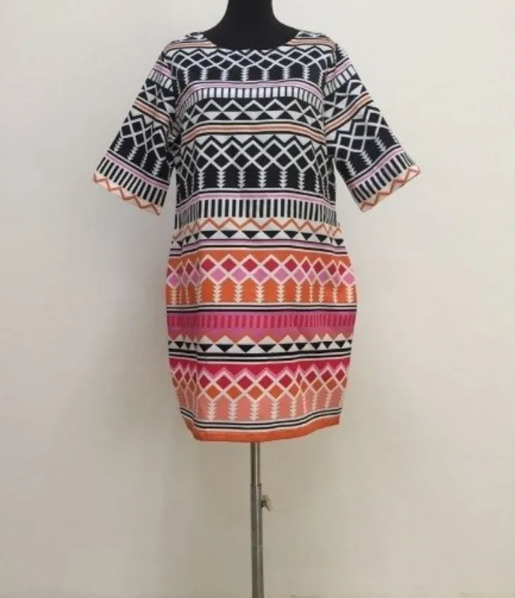 Diamond print fashion large size women's clothing