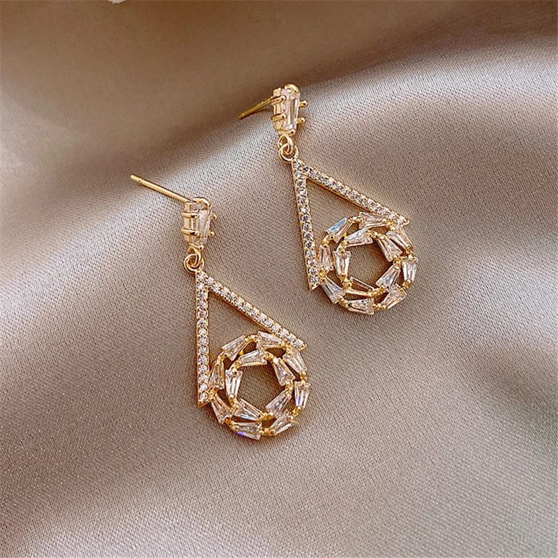 Female 925 Silver Needle Korean Style High-end Earrings