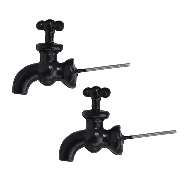 Ms Faucet Modelling Alloy Stud Earrings