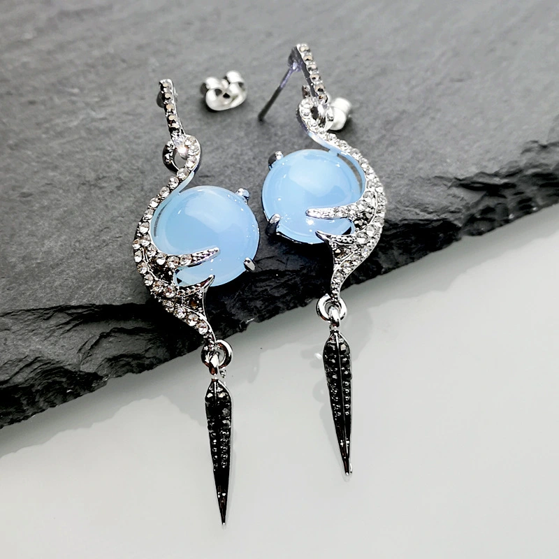 Creative Peacock Bird Diamond Earrings Women