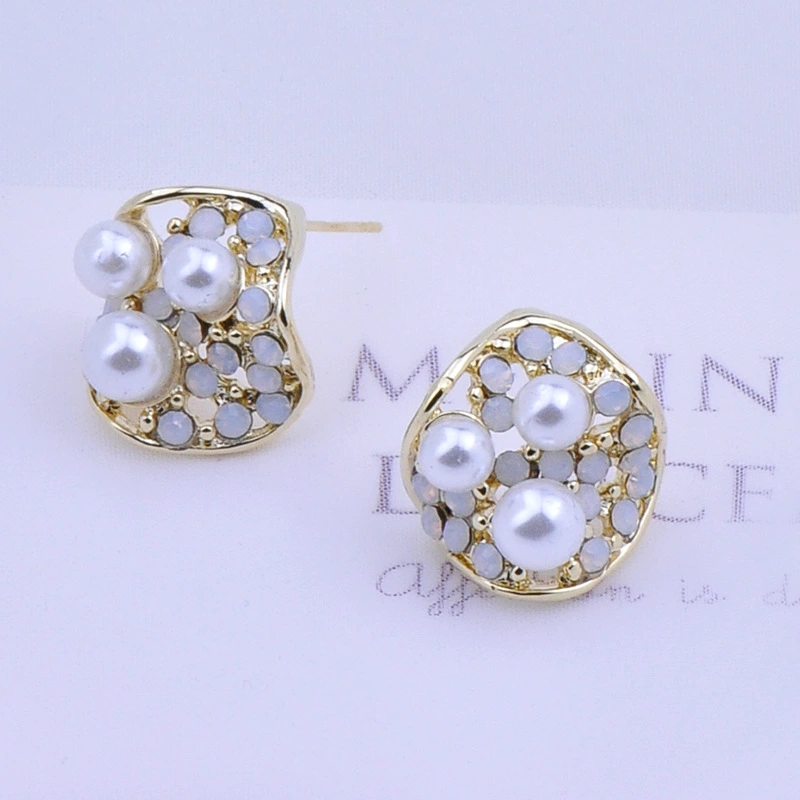 Fashion 925 Silver Needle Real Gold Plating Earrings