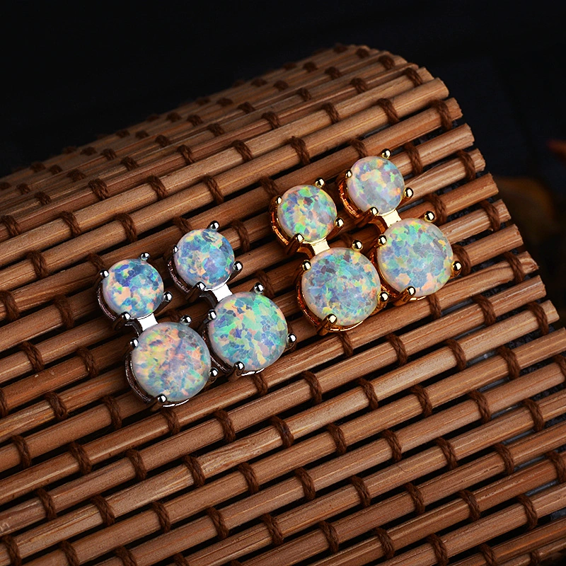 Classic Natural Opal Ear Studs