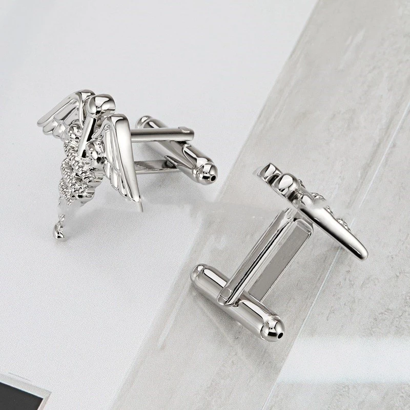 Mercury's Scepter Scepter Men's French Cufflinks