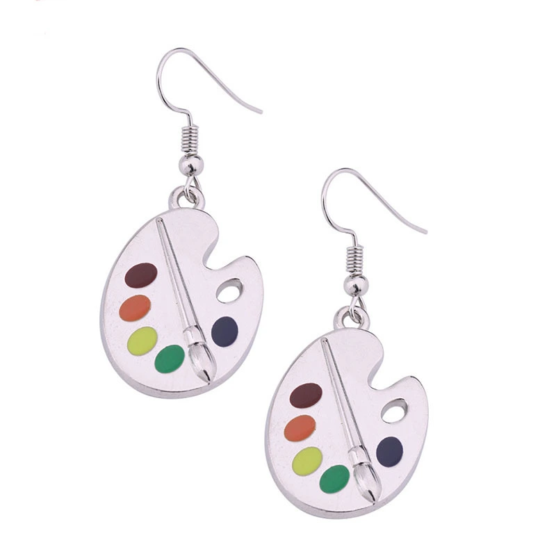 Cartoon Earrings Female Color Palette Ears