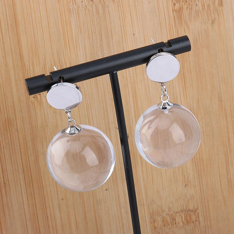 Transparent Round Earrings