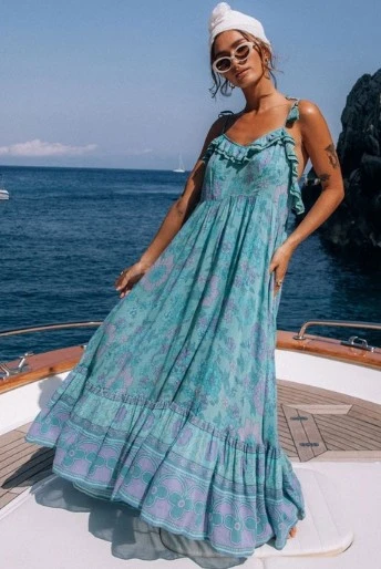 Printed Halter Dress new