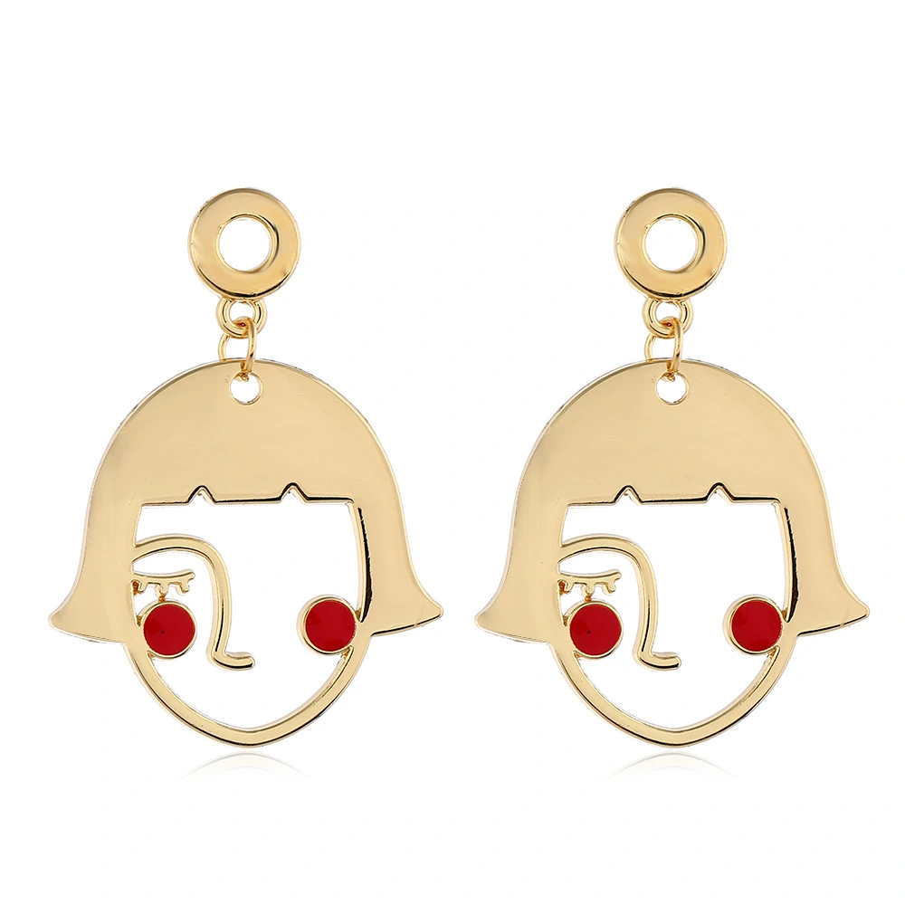 Cute beauty blushing eyes earrings