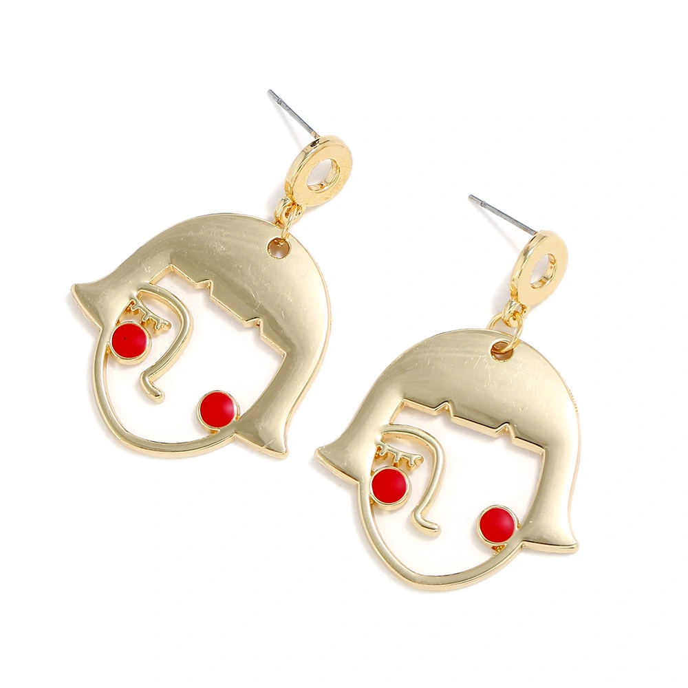 Cute beauty blushing eyes earrings
