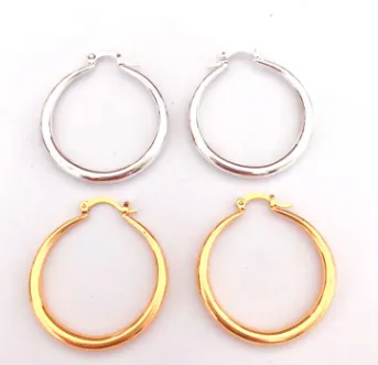 European and American style glossy earrings, silver-plated ladies earrings, circle fish scale earrings