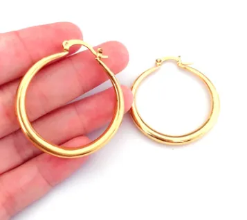European and American style glossy earrings, silver-plated ladies earrings, circle fish scale earrings