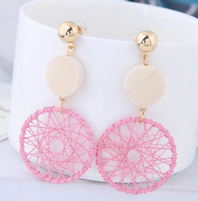 Exaggerated big circle earrings