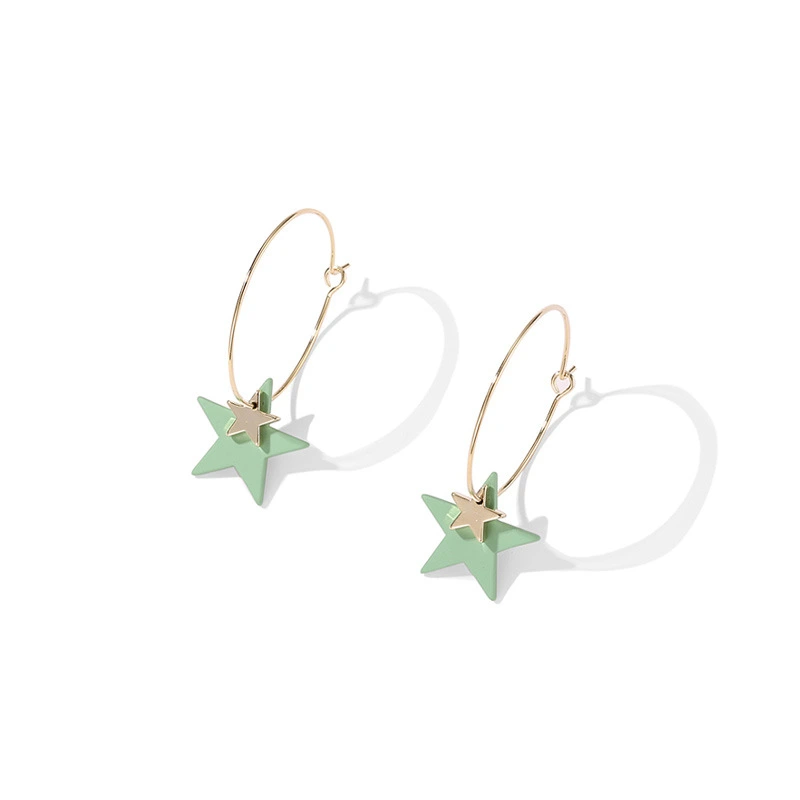 Ladies star earrings