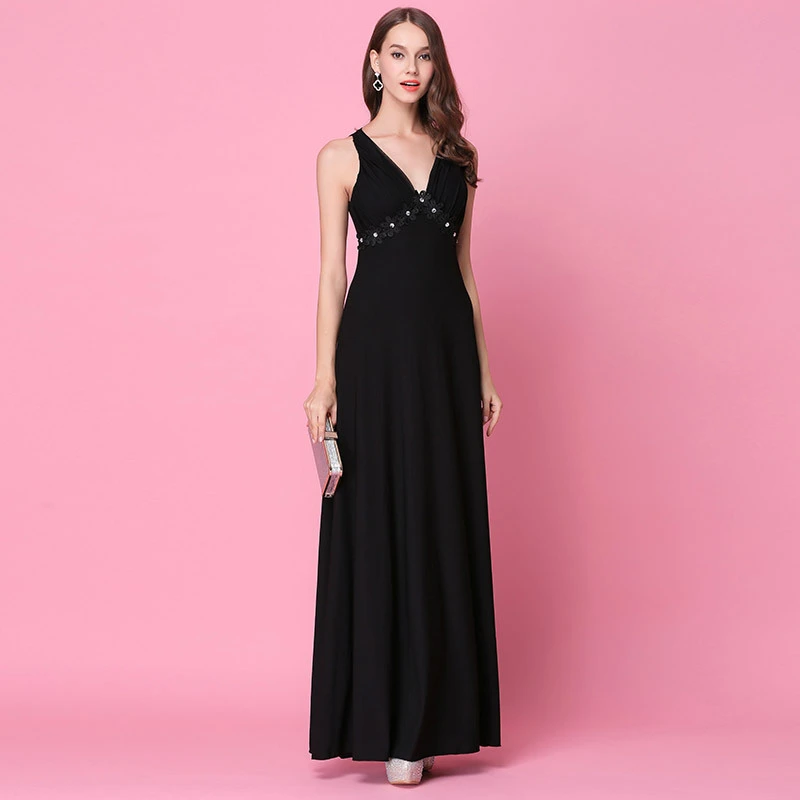 Knit dress net gauze backless sexy long