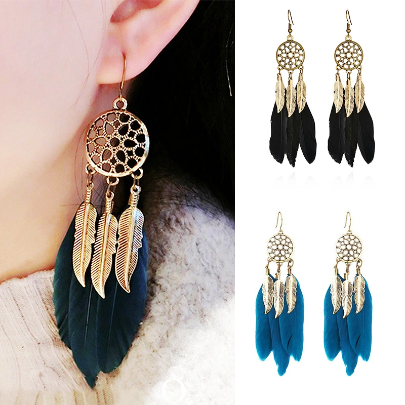 Tassel long earrings